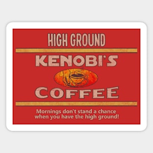 Kenobi's High Ground Coffee Magnet